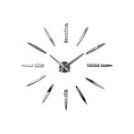 Horloge Murale Design 3D silver au meilleur prix au Maroc