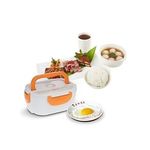 BOITE CHAUFFANTE LUNCH BOX BOÎTE À DÉJEUNER ELECTRIQUE BOITIER EN PLASTIQUE ORANGE au meilleur prix au Maroc