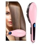 Brosse Lissante Avec Affichage Lcd Original - Rose qualité superieure au meilleur prix au Maroc