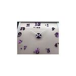 Grande horloge Murale Design 3D -Purple au meilleur prix au Maroc