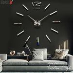 Horloge Murale 3D Originale Design  - Silver au meilleur prix au Maroc