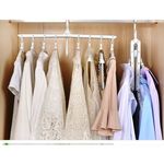 8 Cintres en 1 Multifonctionnel Rétractable et rotatif à 360° -Conception pour gagner de la place au meilleur prix au Maroc