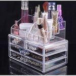 Boite Acrylique De Maquillage et Bijoux Avec 4 Tiroirs au meilleur prix au Maroc