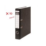 Pack de 10 Classeurs Simili Couleurs A4 32 cm x 28 cm dos 08 cm - Noir - SICLA au meilleur prix au Maroc