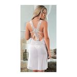 Laly bianca Chemise De Nuit - Blanc au meilleur prix au Maroc