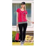 TEKNUR Pyjama de Sport 2 pièce - Rose-Noir au meilleur prix au Maroc