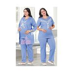 Jenika Ensemble Pyjama de Nuit 3 pièce - Multi-Couleur au meilleur prix au Maroc