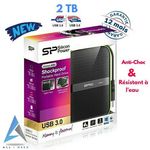 HDD SP 2To - Antichoc & Rèsistant à l'eau - Compatible : Mac - Pc - Linux au meilleur prix au Maroc