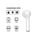 Écouteurs sans fil Bluetooth i8 Compatible Android Apple et Windows Phone - Blanc au meilleur prix au Maroc