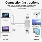 USB type C vers HDMI VGA Adapter USB 3.1 Type C vers VGA HDMI 4K UHD Convertisseur au meilleur prix au Maroc