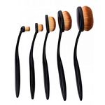 Pack 5 Pinceaux Brosse A Dents Maquillage Pinceaux Professionnel Ovale au meilleur prix au Maroc