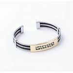 Rêve diamant Bracelet Dafni 100% Acier Noir-Doré + Boite cadeau au meilleur prix au Maroc