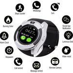 Watch GRIS  V8 Intelligente montre- Carte SIM-Bluetooth-Msg-Appel au meilleur prix au Maroc
