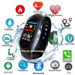 M3S bracelet intelligent bracelet bluetooth moniteur de fréquence cardiaque Smartband traqueur fitness podomètre intelligent Bracelet pour Android IO au meilleur prix au Maroc