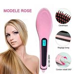 MZ.Lux Brosse Lissante Avec Affichage Lcd -Rose au meilleur prix au Maroc