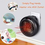 Mini chauffage electrique Puissant 900Watt- thermostat reglable ventilateur a air chaud avec afficheur numerique au meilleur prix au Maroc