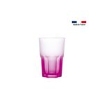 Verre à eau mauve effet givré 40 cl Techno Colors made in france au meilleur prix au Maroc