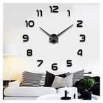 DIY Horloge Murale Design 3D 1,0m grand taille au meilleur prix au Maroc
