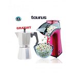 APPAREIL A POP CORN 1100W ROUGE FERRARI PLUS CAFETIERE ITALICA 6 TASSES GRATUIT au meilleur prix au Maroc