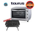 TAURUS ELEGANCE FOUR ELECTRIQUE 45L DOUBLE VITRAGE + BARBECUE A CHARBON au meilleur prix au Maroc