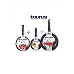 Lot 3 PCS  poêles 26 cm poêles  14 cm + Crêpières 25cm rouge VITAL Anti-Adhésive au meilleur prix au Maroc