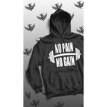 Capuchon  noir No pain no gain - Tag Ropa - au meilleur prix au Maroc