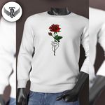 Sweat Blanc vintage flower -Tag Ropa- au meilleur prix au Maroc