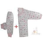 Pack Bébé Pyjama de Nuit - bodys bébé +pontallon - High Quality - Rose au meilleur prix au Maroc