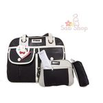 Pack bébé : Sac à langer 4 pièces Bébé - Marron Foncé au meilleur prix au Maroc