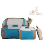Pack bébé : Sac à langer 3 pièces - Bleu au meilleur prix au Maroc