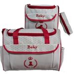 Pack bébé : Baby Sac à langer 3 pièces - Rouge' au meilleur prix au Maroc