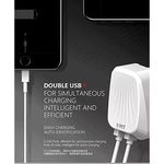 Chargeur Rapide 2 Entrées USB USB Avec Cable Samsung  2.4A au meilleur prix au Maroc