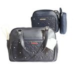 Pack My Baby : Sac à langer en Cuir 4 pièces - Bleu Marine au meilleur prix au Maroc