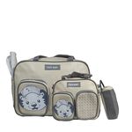 Pack Bébé Sac à langer 3X1 pièces - Baby Tiger - Gris au meilleur prix au Maroc