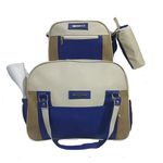 Baby Pack My Baby : Sac à langer en Cuir 3 pièces - Bleu Foncé au meilleur prix au Maroc
