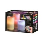 3 pièces bougies lumineux Luma candles au meilleur prix au Maroc