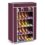 Armoire de chaussure 5 étages - bordeaux au meilleur prix au Maroc