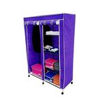 Armoire Mauve Portable Mobile penderie+ 5 Cintres en métal offerts au meilleur prix au Maroc