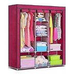 Armoire penderie bleue en tissu - Garde robe 3 portes au meilleur prix au Maroc