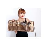 Kit Pro 24 Pinceaux pour maquillage + Pochette DORE au meilleur prix au Maroc