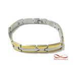 Bracelet En Acier Inoxydable - Argent & DORE au meilleur prix au Maroc