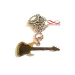 Chaîne Avec Pendentif Guitar En Acier Inoxydable au meilleur prix au Maroc