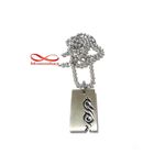Chaîne En Acier Inoxydable Pendentif Plaque Patterned au meilleur prix au Maroc