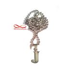 Chaine Maille Boule + Pendentif Caractère J - Acier Inoxydable au meilleur prix au Maroc