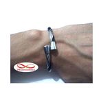 Bracelet Unisex En Acier Inoxydable Argenté - Noir au meilleur prix au Maroc