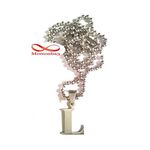 Chaine Maille Boule + Pendentif Caractère L - Acier Inoxydable au meilleur prix au Maroc