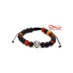 Agate Pierres Naturelle + Pendentif LION (Fil Réglable) au meilleur prix au Maroc