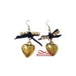 Boucles D’oreilles Pendentif Coeur - DORE au meilleur prix au Maroc