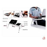Table de PC Portable Réglable avec Ventilateur de Refroidissement Intégré USB au meilleur prix au Maroc