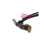 Collier Cuir MARRON Réglable Avec Pendentif GANT DE BOXE - Unisex au meilleur prix au Maroc